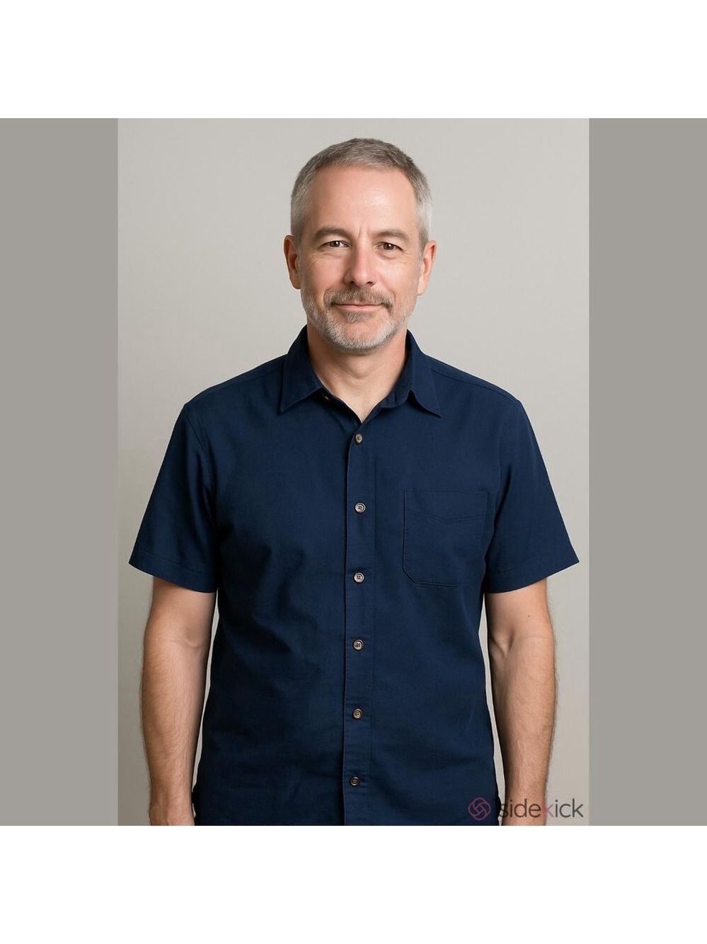 Bill Blass Navy Men's Size M Short Sleeve Shirt